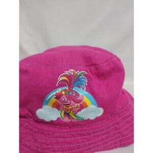 DreamWorks Trolls World Tour 2020 Girls Pink Bucket Sun Hat